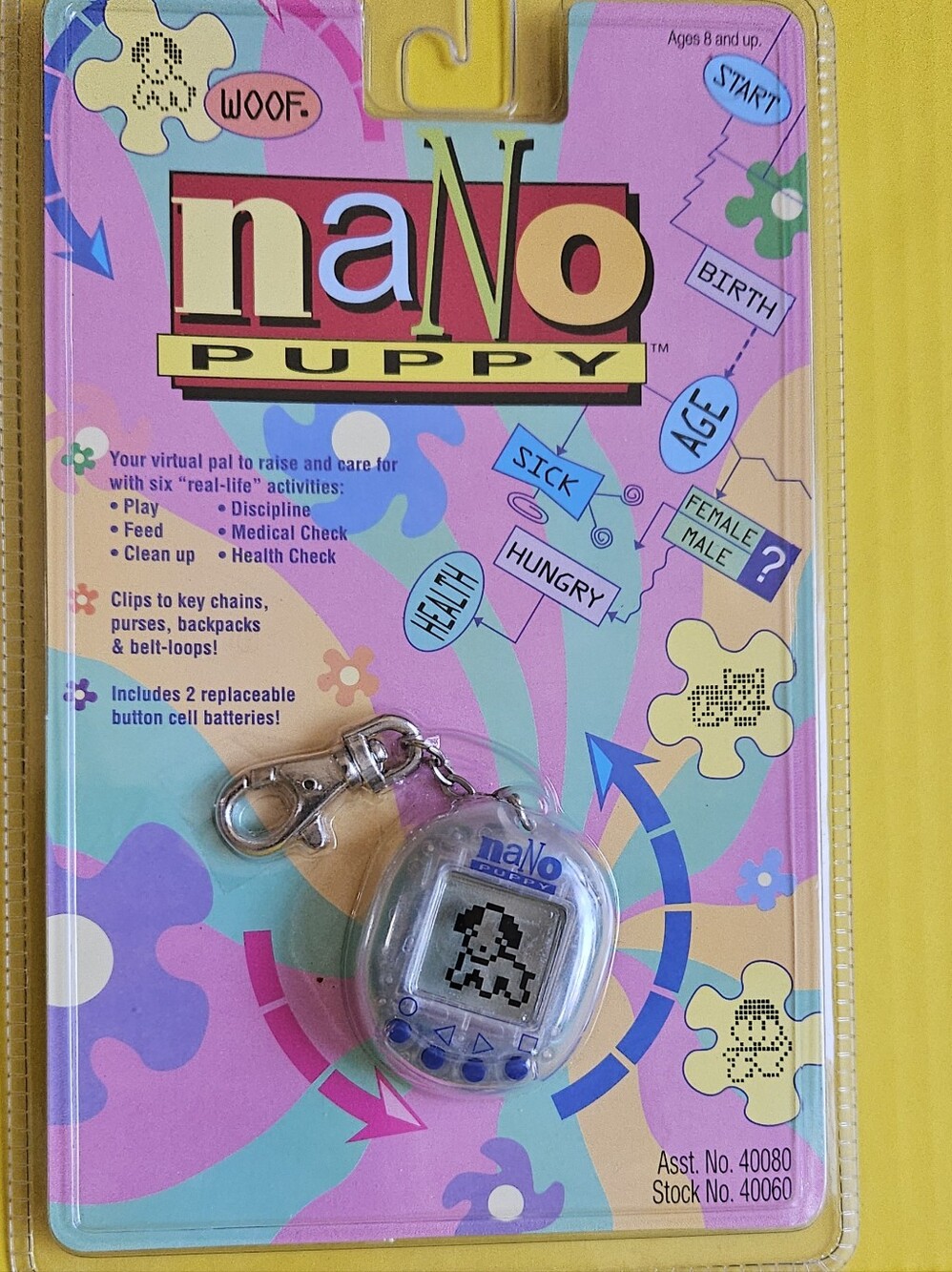 Vintage 1997 Nano Puppy Interactive Virtual Pet